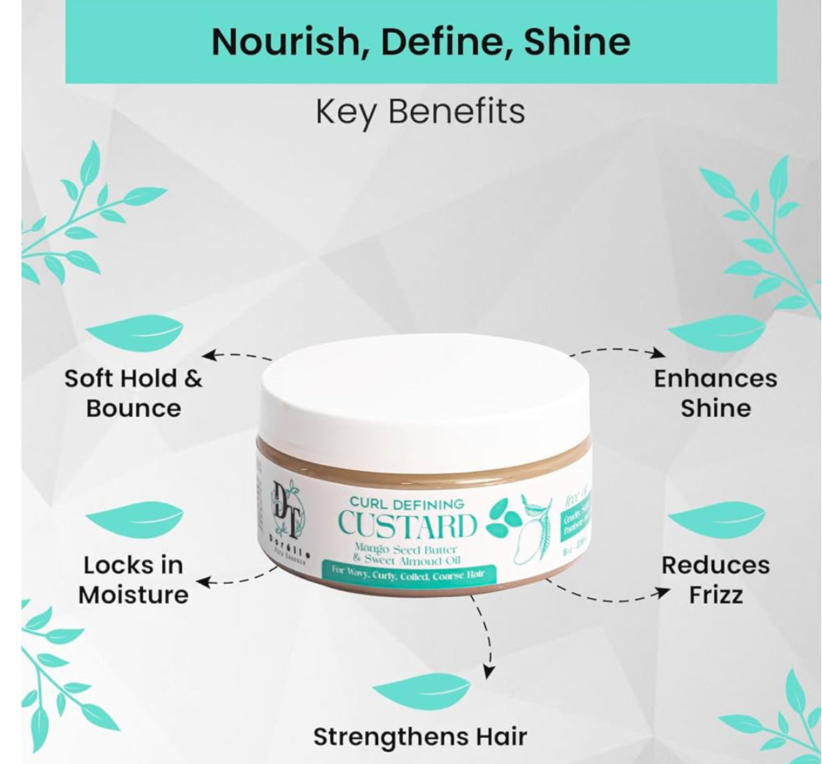 Kinky Curly Curl Custard | Hair Custard | Dorelle Pure Essence