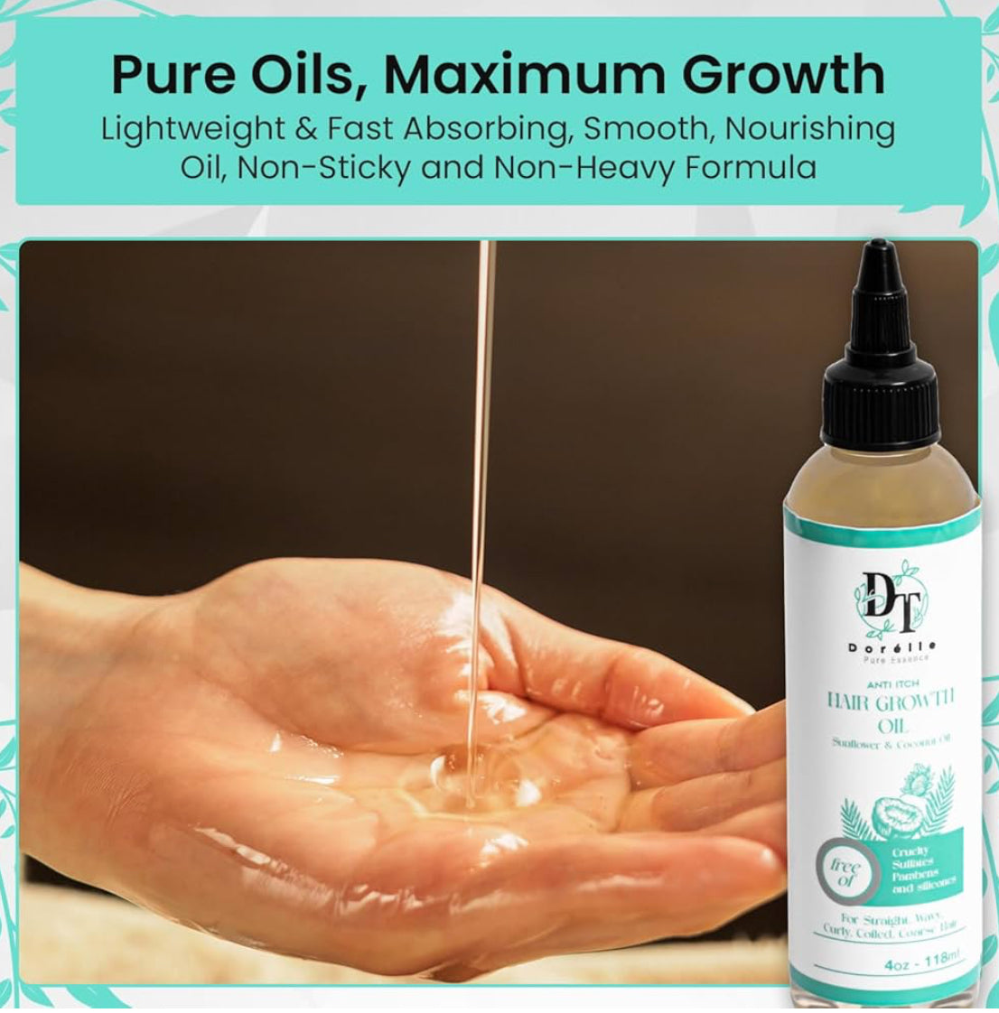 Hair Booster Oil | Hair Growth Oil | Dorelle Pure Essence